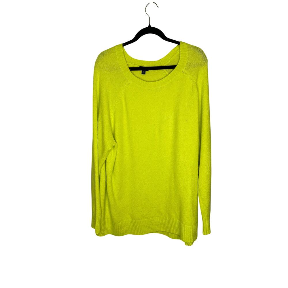 Torrid Sweater Womens 3X Yellow Knit Pullover Long Sleeve Crew Neck Ribbed Plus